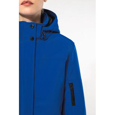 Ladies’ hooded softshell lined parka